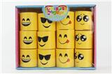 OBL849739 - 12 QQ EMOJI RAINBOW CIRCLES