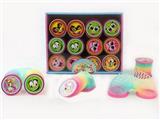 OBL849746 - 12 4-COLOR COLORFUL RAINBOW RINGS