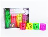 OBL849749 - FOUR-COLOR TRANSPARENT PRINT SMILEY FACE RAINBOW CIRCLE