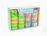 OBL849758 - 12 SMILEY TRANSPARENT RAINBOW CIRCLES