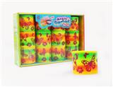 OBL849765 - 12 PRINTED BUTTERFLY RAINBOW RINGS