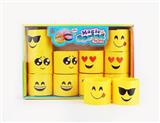 OBL849771 - 12 QQ EMOJI RAINBOW CIRCLES