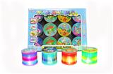OBL849772 - 12 TRANSPARENT GRADIENT LIGHT RAINBOW CIRCLES