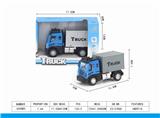 OBL851434 - 1: 64 RETURN FORCE EUROPEAN CONTAINER TRUCK