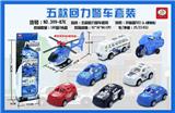 OBL851721 - Small police car return set A B model random
