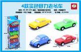 OBL851725 - 4 SOLID COLOR RETRO CLASSIC CARS 6