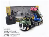 OBL852690 - 四通遥控带灯光军事导弹车8炮
