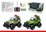 OBL852833 - 越野军事大炮遥控车(包电)