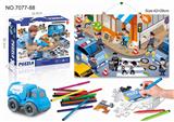 OBL853226 - POLICE PUZZLE PAINTING POLICE
