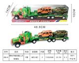 OBL853394 - 惯性平板车载二只军事车