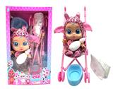OBL853502 - 14 INCH ENAMEL CRYING DOLL