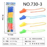 OBL853597 - 12 COLORED WHISTLES