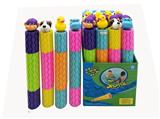 OBL853908 - MONKEY / HIPPO \/ DOG \/ DUCK NEW STYLE PEARL COTTON ANIMAL HANDLE