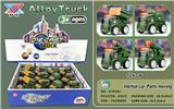 OBL854036 - 1:43 Alloy Q Version Military Inertial Vehicle (12 packs)