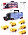OBL854715 - HAND-HELD GIFT BOX CONTAINER TAXI TOW TRUCK WITH 6 TAXIING ENGINEERING VEHICLES