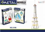 OBL855090 - 407pcs Paris tower with metal intelligence