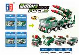 OBL858612 - PUZZLE CITY MILITARY BUILDING BLOCKS 4-IN-1 BACK FORCE ANTI-AIRCRAFT MISSILE VEHICLE SERIES