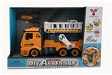 OBL859509 - 1: 12diy removable building block inertial street lamp maintenance vehicle