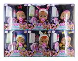 OBL860081 - 10 INCH GLUE PVC FAT CHILD (WITH IC MUSIC WITH CUTLERY AND DIAPERS CAN DRINK WATER TEARS) CRYING DOLL