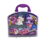 OBL860433 - LARGE Q PET HORSE SMALL ENAMEL UNICORN HAT WITH SCHOOLBAG AND BOTTLE