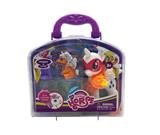 OBL860434 - LARGE ENAMEL UNICORN WITH 2 SMALL ENAMEL UNICORN WITH COMB BAG