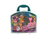 OBL860436 - LARGE ENAMEL UNICORN WITH 4 SMALL ENAMEL UNICORNS