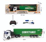 OBL860742 - 1:48四通拖头遥控车-货柜（带灯光）