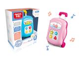 OBL864281 - BABY SOUND AND LIGHT LUGGAGE TWO-COLOR MIX