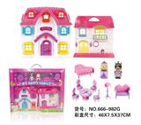 OBL864918 - 仿真别墅配公仔，家具