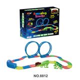 OBL865288 - NIGHT LIGHT TRACK ELECTRIC CAR (CIRCLE) 6CM