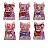 OBL865791 - 10 INCH 6 MIXED GLUE WILL CRY TEARS DOLL WITH COLORFUL LIGHTS WITH FOUR IC PLUS FINGER DOLL