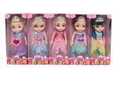 OBL866517 - 14 INCH 3D EYE 6 PRINCESS GLUE BODY WITH MUSIC