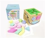 OBL866641 - WOODEN 15-HOLE SHAPED BUILDING BLOCKS INTELLIGENCE BOX