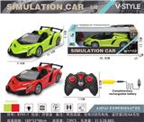 OBL867222 - 1: 18 CONVERTIBLE LAMBORGHINI FOUR-WAY REMOTE CONTROL CAR WITH FRONT LIGHT (PUSH HANDLE REMOTE CONTROL)