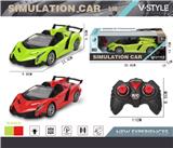 OBL867223 - 1: 18 CONVERTIBLE LAMBORGHINI FOUR-WAY REMOTE CONTROL CAR WITH FRONT LIGHT (PUSH HANDLE REMOTE CONTROL)