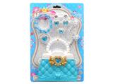 OBL867411 - ELECTROPLATED JEWELRY BAG NECKLACE SET