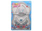 OBL867414 - ELECTROPLATING JEWELRY BUTTERFLY CROWN CHEST SET