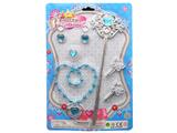 OBL867420 - ELECTROPLATING JEWELRY PEACH HEART NECKLACE SET