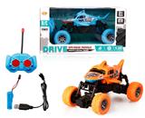 OBL867472 - 1:20 SHARK OFF-ROAD FOUR-WAY REMOTE CONTROL CAR WITH LIGHTS ENSUING