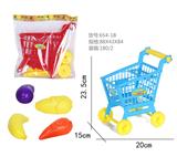 OBL867506 - SHOPPING CART AND 4 FRUITS