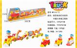 OBL869574 - 按压电动灯光音乐卡通火车（拖工程车）