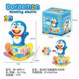 OBL870563 - 电动万向叮当猫旋转太阳花，两色混装