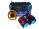 OBL870677 - ERTONG REMOTE CONTROL BRIGHT WHEEL MUSIC LIGHT CARTOON CAR