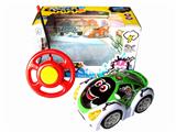 OBL870688 - ERTONG REMOTE CONTROL BLACK WHEEL LIGHT CARTOON CAR