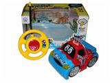 OBL870690 - ERTONG REMOTE CONTROL BLACK WHEEL LIGHT CARTOON CAR