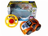 OBL870692 - ERTONG REMOTE CONTROL BLACK WHEEL LIGHT CARTOON CAR