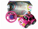 OBL870697 - ERTONG REMOTE CONTROL BLACK WHEEL LIGHT CARTOON CAR