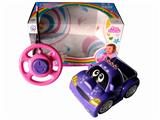 OBL870698 - ERTONG REMOTE CONTROL BLACK WHEEL LIGHT CARTOON CAR