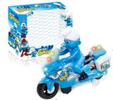 OBL870730 - Electric universal music light Smurf motorcycle