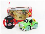 OBL870757 - FOUR WAY REMOTE CONTROL BRIGHT WHEEL MUSIC LIGHT CARTOON CAR